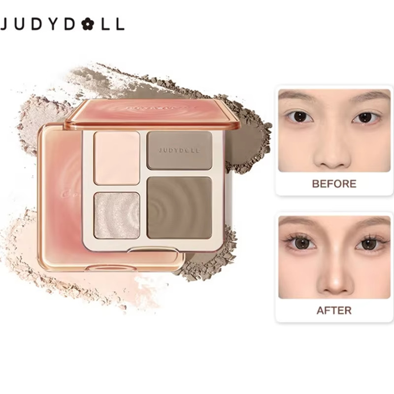 Highlighter Bronzer Palette - JUDYDOLL Su Geçirmez Kontur Sopa ve