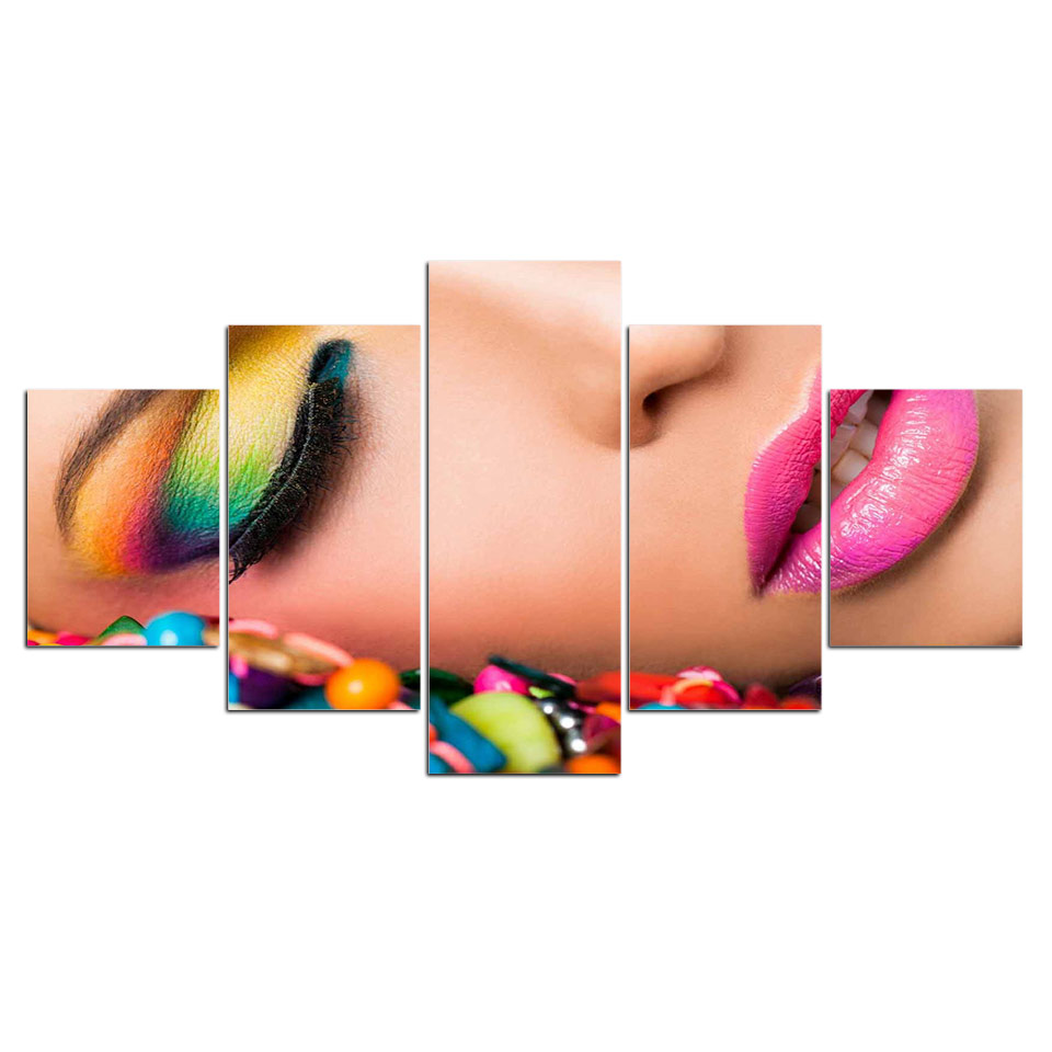 Beauty Makeup Hd - Hiçbir Çerçeveli 5 Parça Manikür Güzellik