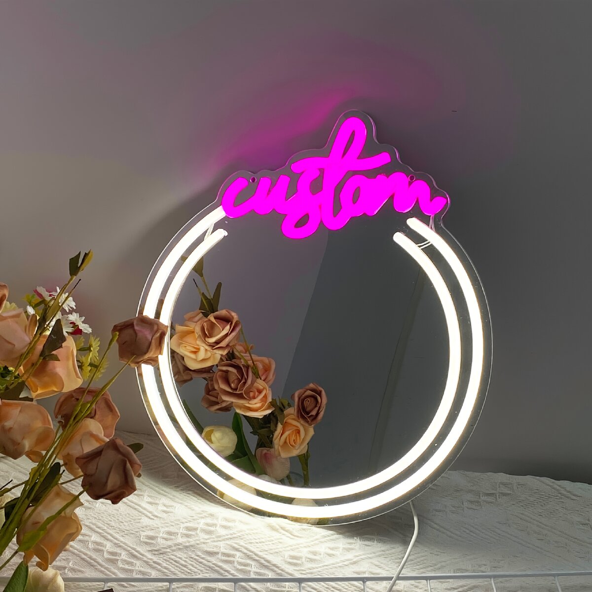 Makeup Beauty Lounge - Özel Tasarım Aynalı Neon Tabelalar, Makyaj
