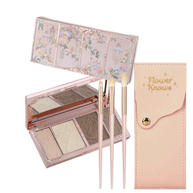 Highlighter Bronzer Palette - Çiçek Makyaj Bilir Kelebek Bulut Yaka