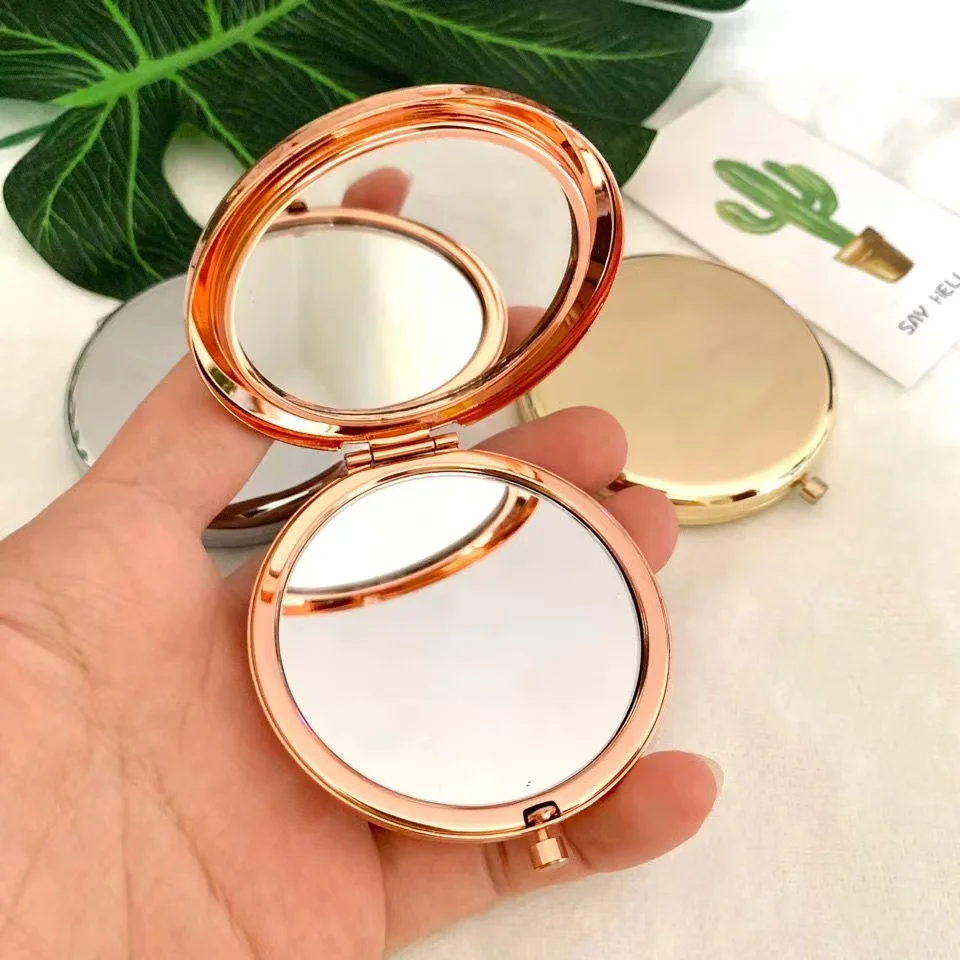 Beauty Rose Makeup - Taşınabilir Makyaj Aynası Katı gül altın