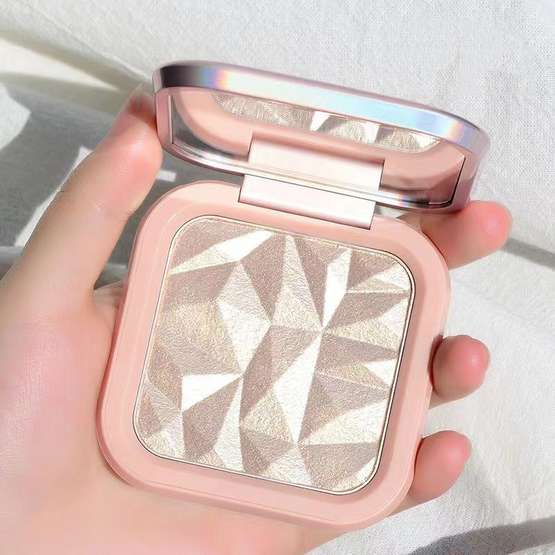 Highlighter Bronzer Palette - Tek Renkli Aydınlatıcı Pudra Paleti, Işıltılı