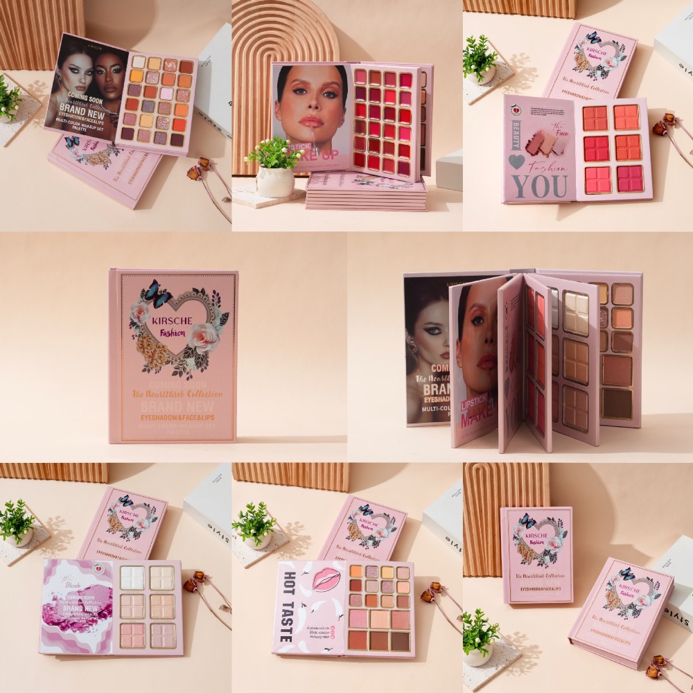 Beauty Book Makeup Kit - Yeni Mat Makyaj Paleti Kitabı, Aydınlatıcı