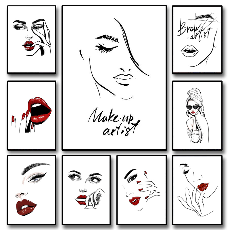 1 adet (Çerçevesiz) Moda Makya - Beauty Makeup Pic incelemesi ve fiyatı