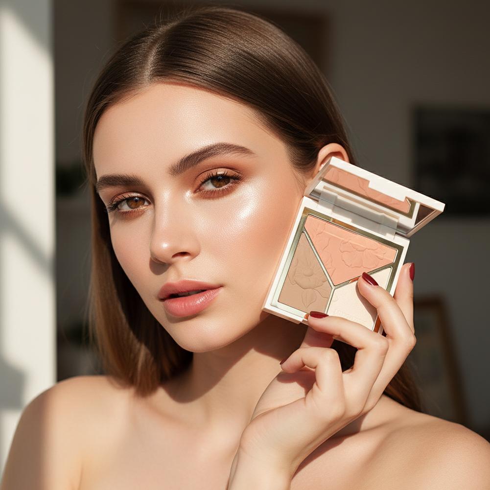 3 renkli Highlight Mat İnce Si - Highlighter Bronzer Palette incelemesi ve fiyatı