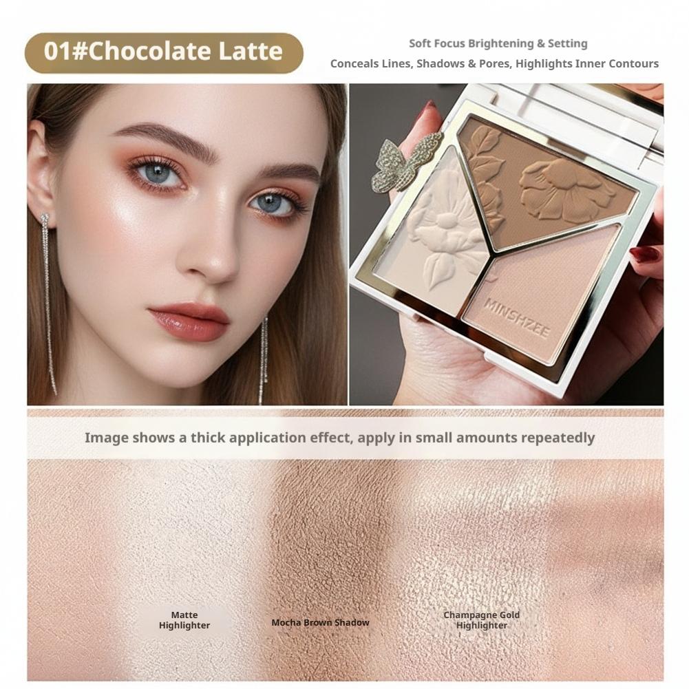 3 renkli Highlight Mat İnce Si - Highlighter Bronzer Palette incelemesi ve fiyatı